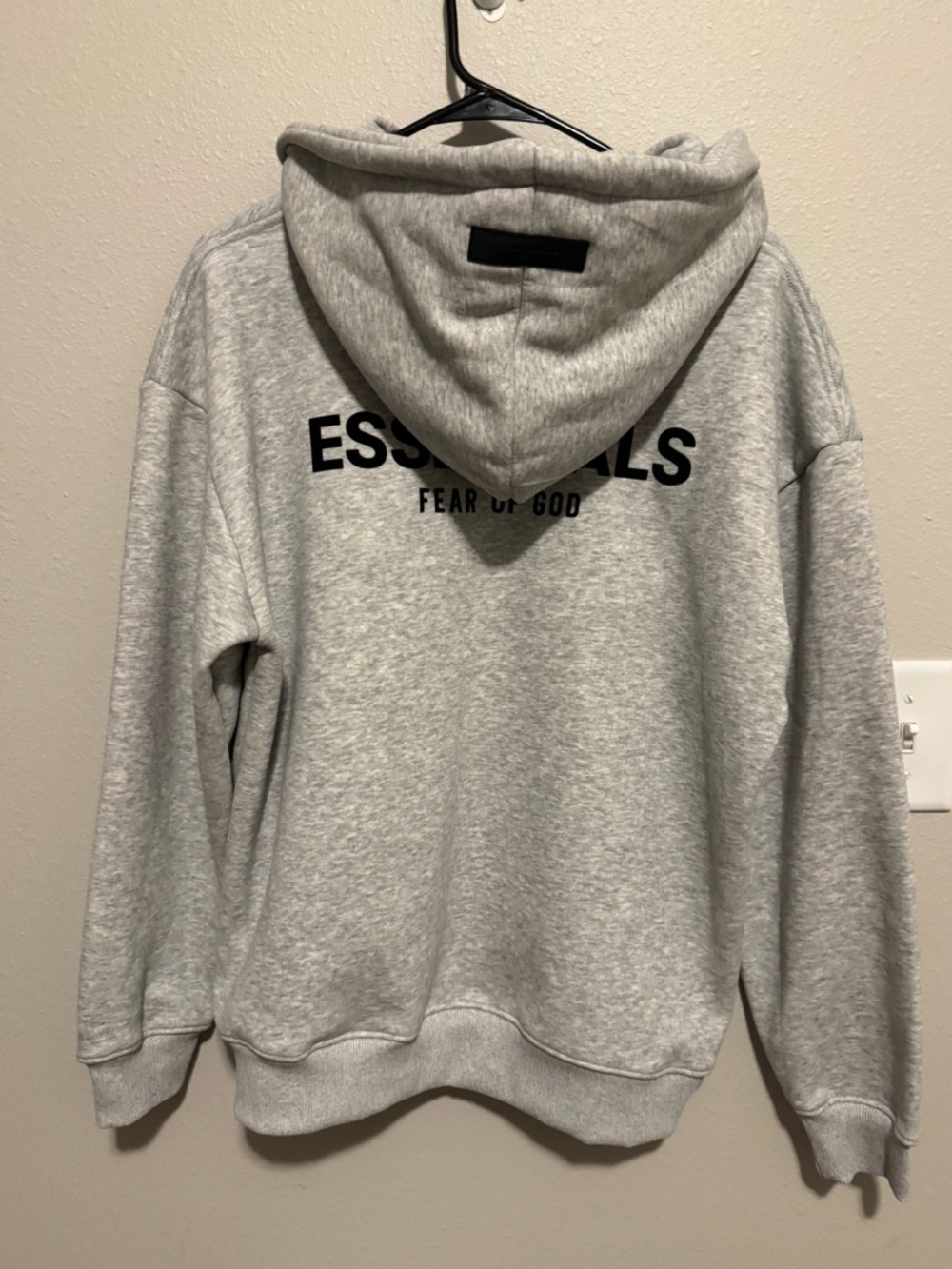 Fear of God Essentials Light Gray Pullover Hoodie - Picture 10 of 10
